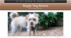 Desktop Screenshot of happydogrescue.org